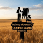 Custom imprinting of memorial signs